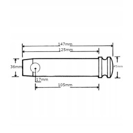Pin pin 36x105 mm cat. 3