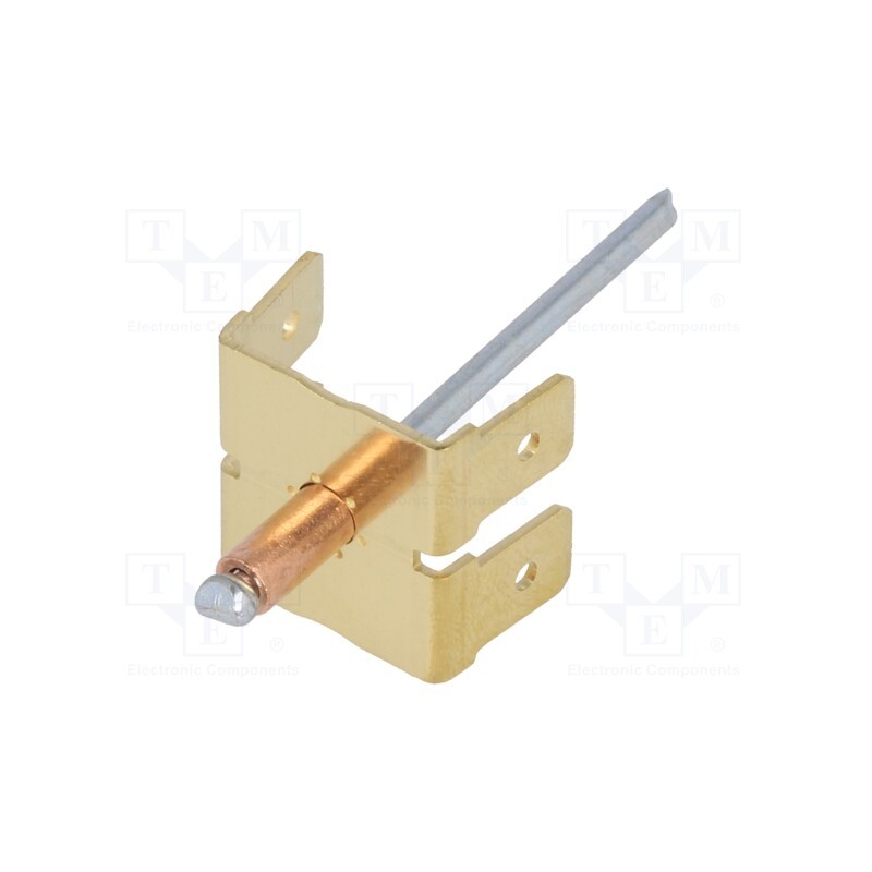 2 pcs x VOGT - 388041.6 - Terminal: flat, 6.3mm, 0.8mm, 4 x male, with copper rivet, riveted
