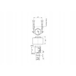 Rear cap with latch for hydraulic distributors