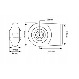 Lower arm pull rod end, category 2, 1342 80475