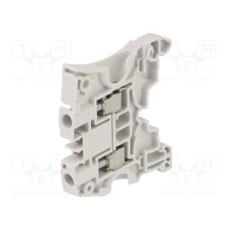 2 pcs x TE Connectivity - 1SNK506010R0000 ZS6 - Splice terminal: rail, 0.2÷6mm2, ways: 1, terminals: 2, grey, SNK