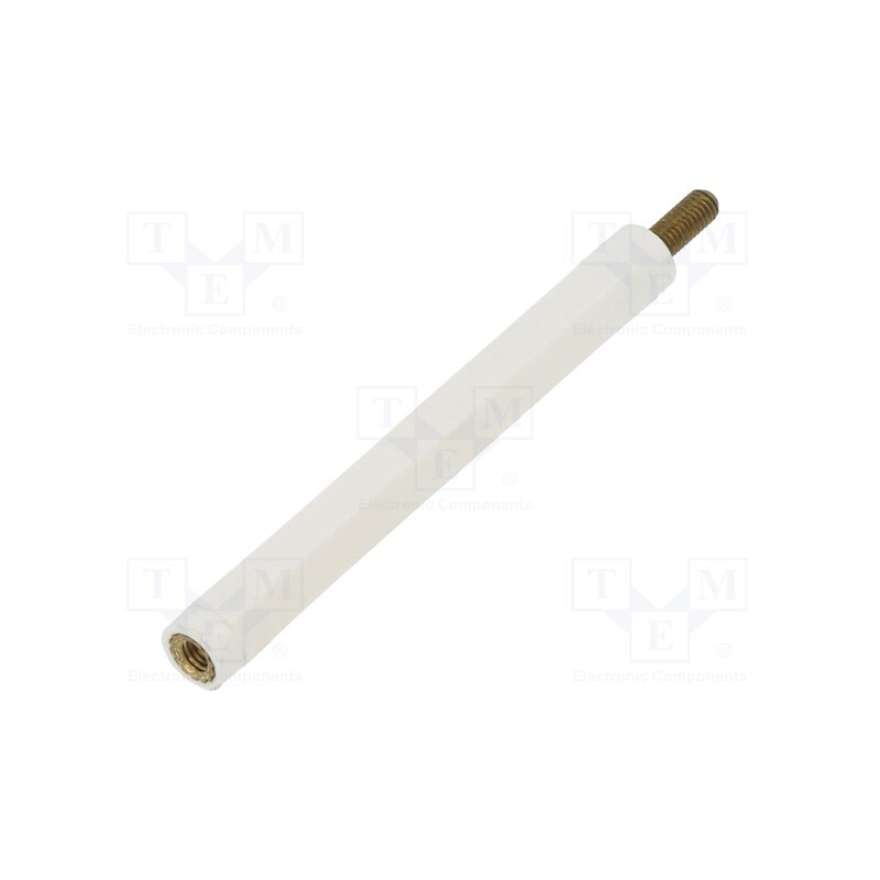 10 pcs x DREMEC - 2183X55 - Insulating sleeve, Int.thread: M3, L: 55mm, UL94V-2, Mat: polyamide