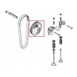 Honda gx 25 timing gear 14320 z0h 010