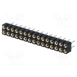 2 pcs x CONNFLY - DS1002-01-2*15V13 - Socket, pin strips, female, PIN: 30, turned contacts, straight