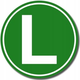 Sticker truck adr letter l low noise level 12cm