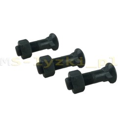 Bolt with nut for teeth JCB 3CX 4CX Volvo BL