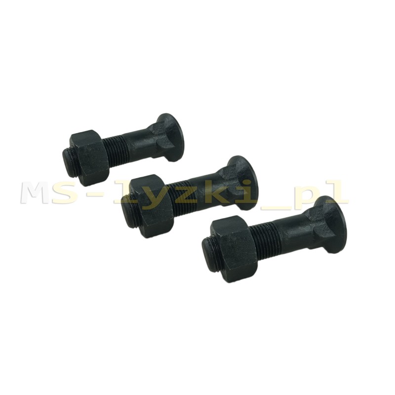 Bolt with nut for teeth JCB 3CX 4CX Volvo BL