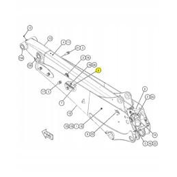 Slide arm extension cat excavator loader 15 mm