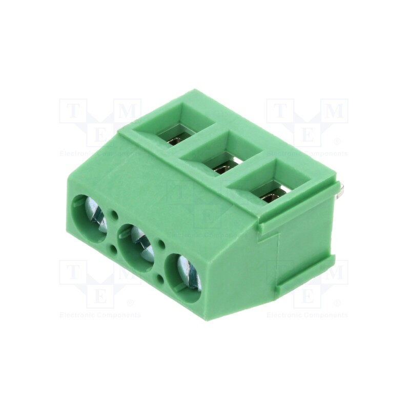 2 pcs x AMPHENOL ANYTEK - VI0301550000G - PCB terminal block, ways: 3, straight, terminal, on PCBs, 300V, 16A