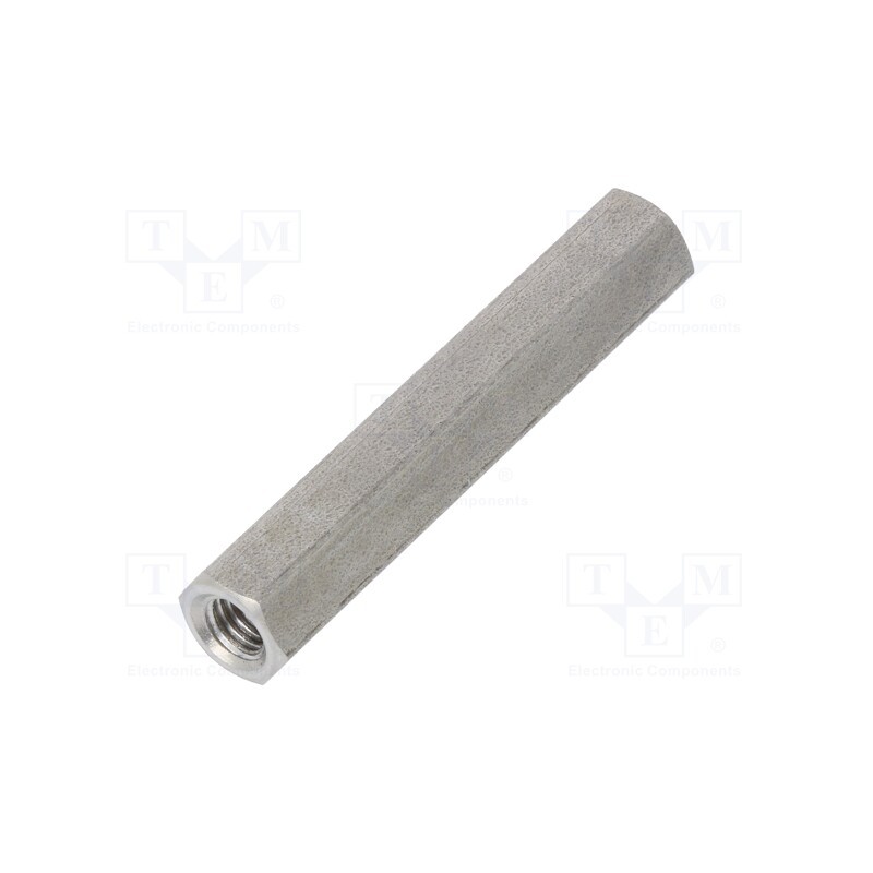 10 pcs x DREMEC - 148X45 - Screwed spacer sleeve, 45mm, Int.thread: M5, hexagonal