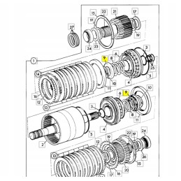 JCB clutch basket spring protection