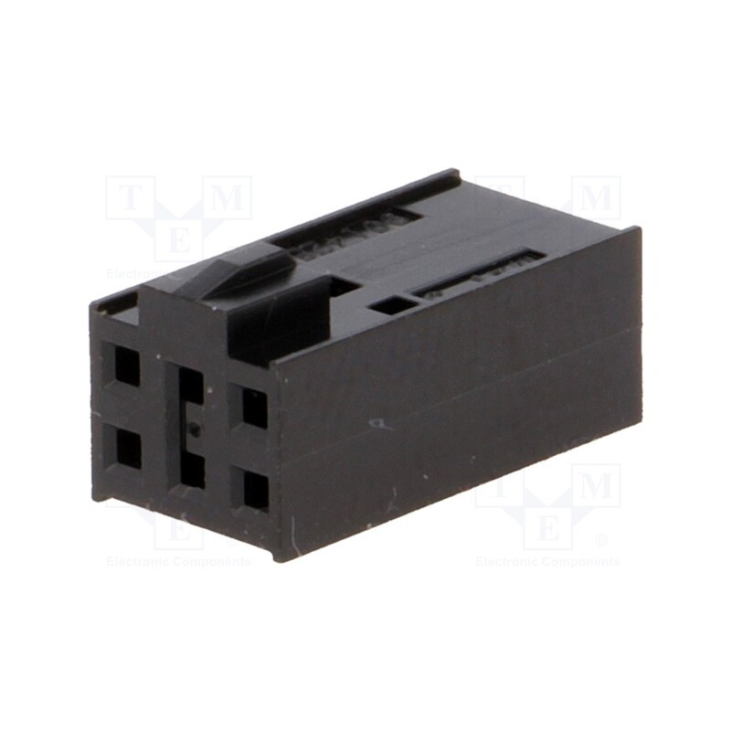 2 pcs x MOLEX - 901420006 - Plug, wire-board, female, C-Grid III, 2.54mm, PIN: 6, w/o contacts