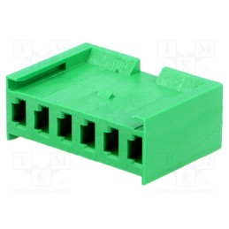 2 pcs x TE Connectivity - 280592 - Plug, wire-board, female, AMPMODU MOD I, 3.96mm, PIN: 6, for cable