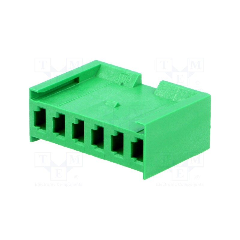2 pcs x TE Connectivity - 280592 - Plug, wire-board, female, AMPMODU MOD I, 3.96mm, PIN: 6, for cable