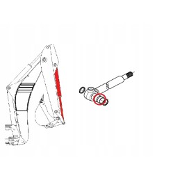Komatsu bucket actuator sleeve wb93 97 45x55x51
