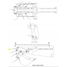 Cat excavator bucket connection pin lad 1545278 cva