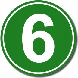 Euro 6 sticker, ADR standard, exhaust gas purity, truck 12 cm