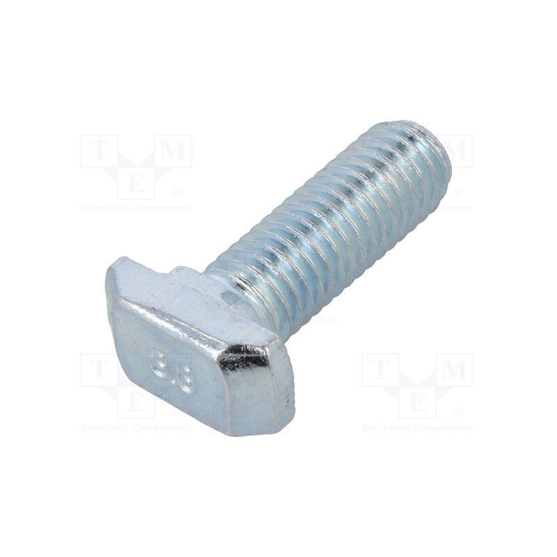 10 pcs x FATH - 096HK0815M0825 - Screw, for profiles, Width of the groove: 8mm, L: 25mm, steel, zinc