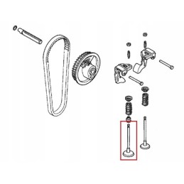 Honda gx100 intake valve 14711 z0d 000