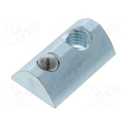 10 pcs x FATH - 96006 - Nut, for profiles, Width of the groove: 8mm, steel, zinc, T-slot