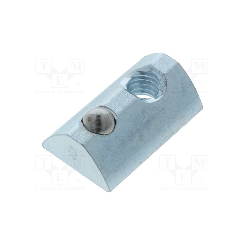 10 pcs x FATH - 96006 - Nut, for profiles, Width of the groove: 8mm, steel, zinc, T-slot
