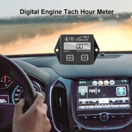 LCD engine hour counter, tachometer, mini excavator