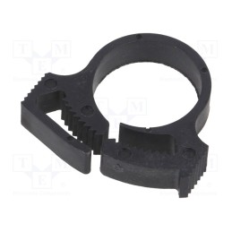 10 pcs x HELLERMANNTYTON - 192-10100 - Fixing clamp, ØBundle : 14.5÷16.6mm, W: 5.9mm, polyamide, black