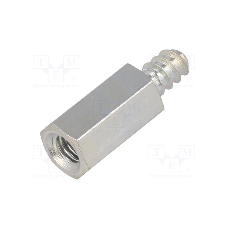 10 pcs x DREMEC - 228ST4.8X15 - Screwed spacer sleeve, 15mm, Int.thread: M5, Ext.thread: ST4,8