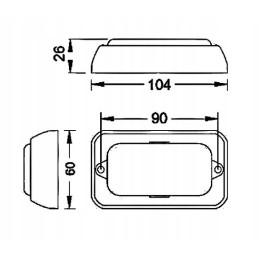 Blue LED flashing strobe lamp