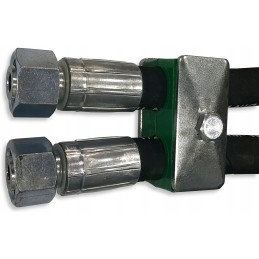 Double clamp 16 mm for mounting hydraulic lines
