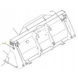 Front bucket mounting pin for Cat Lado excavator