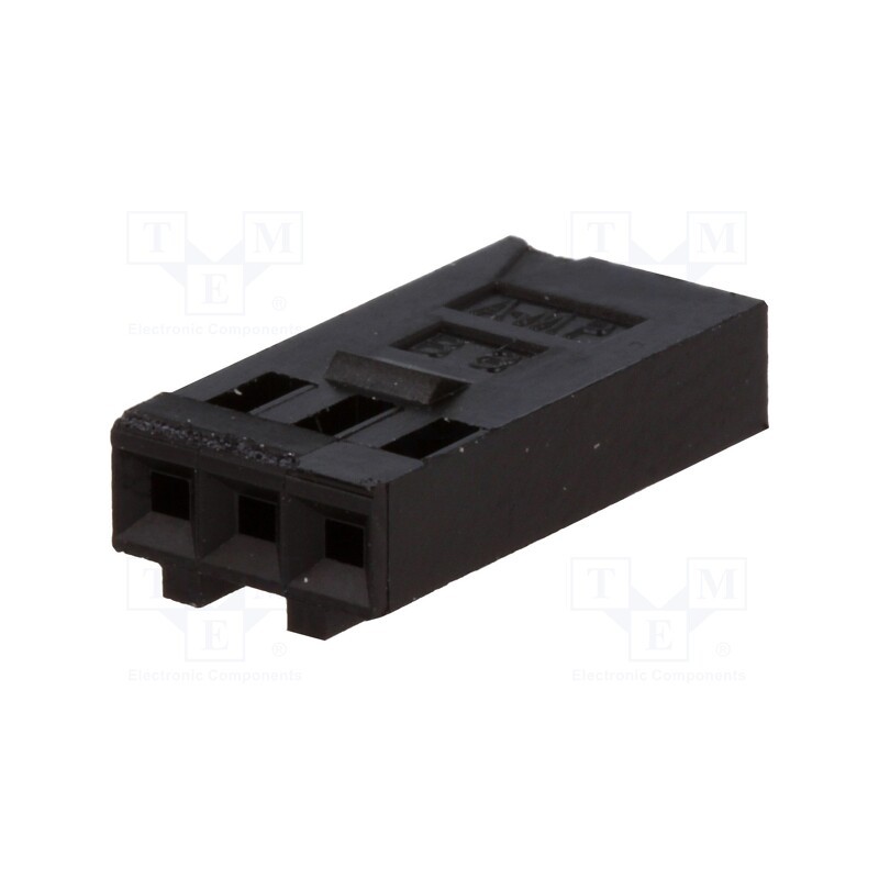 2 pcs x TE Connectivity - 102241-1 - Plug, wire-board, female, AMPMODU MOD IV, 2.54mm, PIN: 3, for cable