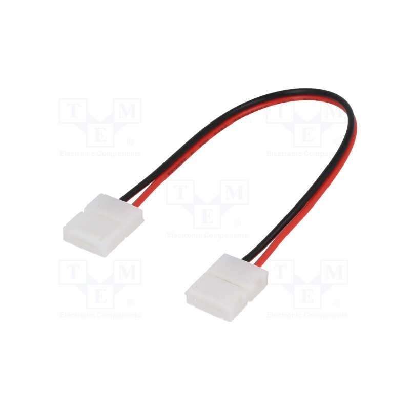 2 pcs x LUCKYLIGHT - 8MMBXB-2 - Coupler, Connector: for LED stripes, PIN: 2, snap-on