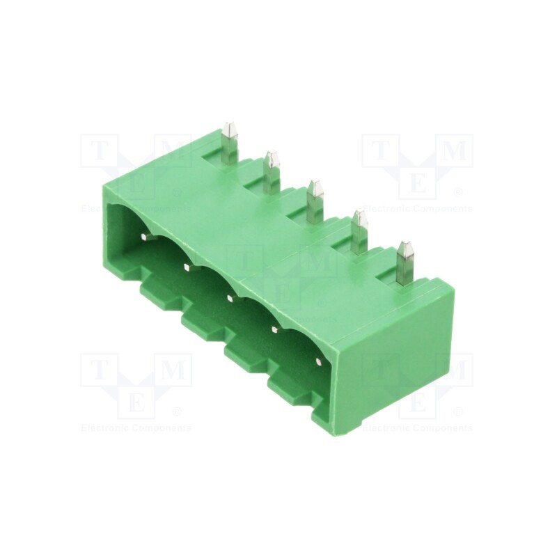 2 pcs x AMPHENOL ANYTEK - OQ0571510000G - Pluggable terminal block, 5mm, ways: 5, angled 90°, socket, male