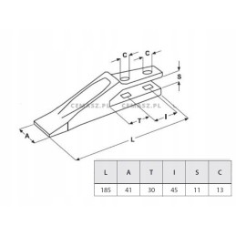 Tooth for mini excavators cat