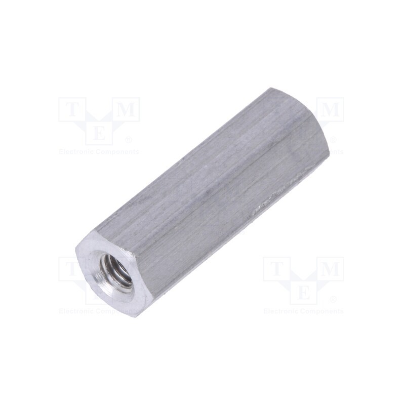 10 pcs x DREMEC - 135X18 - Screwed spacer sleeve, 18mm, Int.thread: M3, hexagonal, aluminium