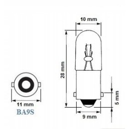 Bulb ba9s 230v 2w machine 130v 2w t4w zar