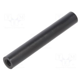 10 pcs x DREMEC - 185RDX40 - Spacer sleeve, cylindrical, polyamide, M3, L: 40mm, Øout: 6mm, black