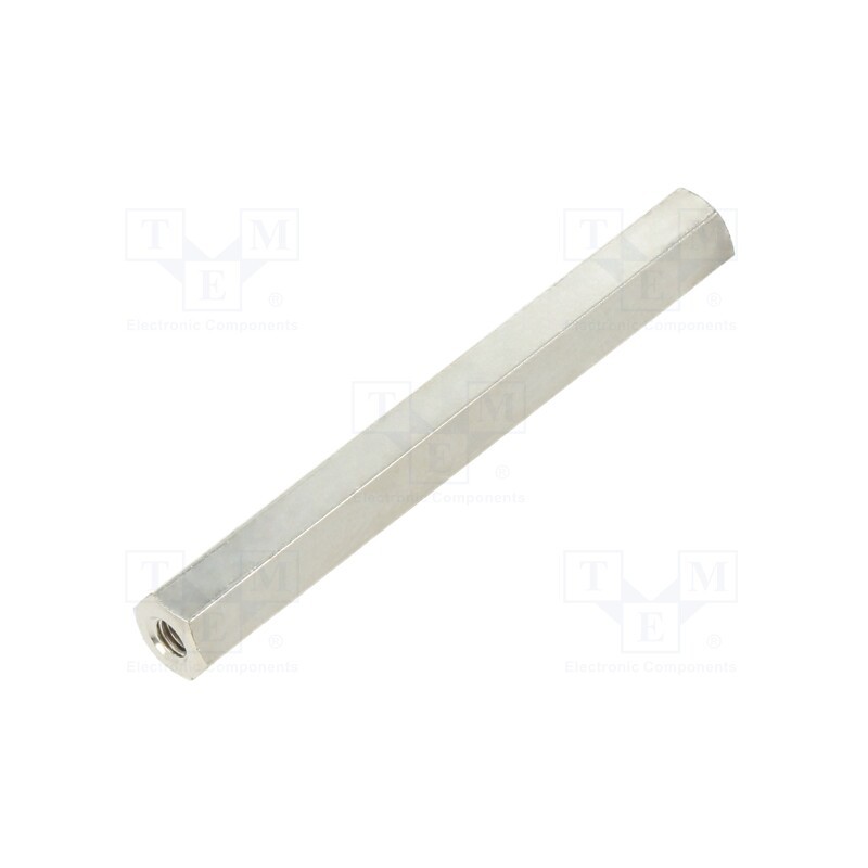 10 pcs x DREMEC - 115X50 - Screwed spacer sleeve, 50mm, Int.thread: M3, hexagonal, brass