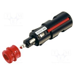 1 pcs x PRO CAR - 67722000 - Cigarette lighter plug, screw terminal, 8A, Sup.volt: 12÷24VDC