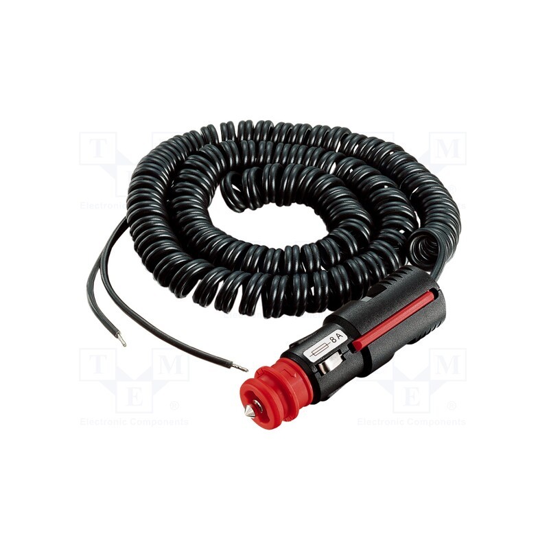 1 pcs x PRO CAR - 67848000 - Cigarette lighter socket extension cord, cables, 8A, black, 3m