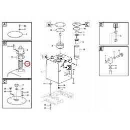 Volvo ec160 ec240 ew180 air filter 14500233