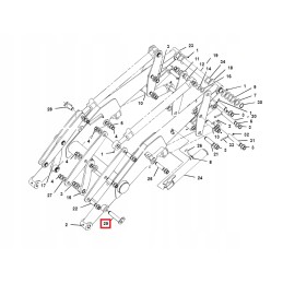 Front arm pin lift cat 428 45x230