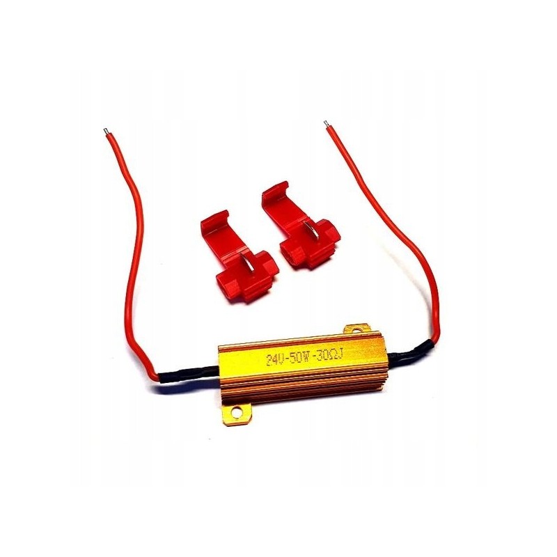 Turn signal resistor for 24v LED lamps