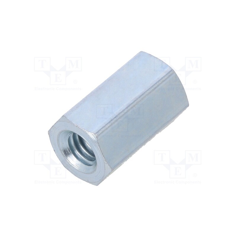 10 pcs x DREMEC - 126X12 - Screwed spacer sleeve, 12mm, Int.thread: M4, hexagonal, steel