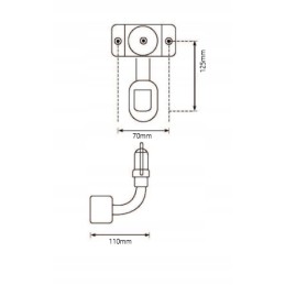 Rooster warning lamp holder 12 24v connector