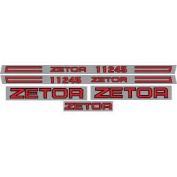 Zetor 11245 laminated stickers, set, sides, roof