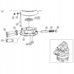 Screw for indexator gv11 gv12 rotator