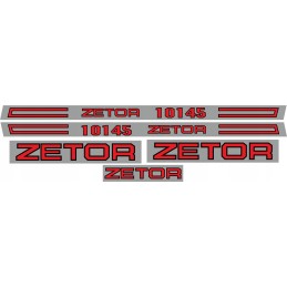 Zetor 10145 laminated stickers, set, sides, roof