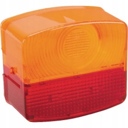 Lamp shade, red, orange, square back